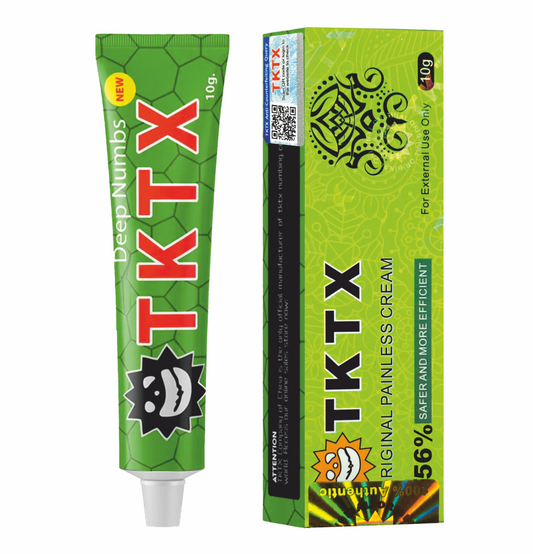 Pomada Anestésica TKTX Verde 56% - Profundidade de atuação.