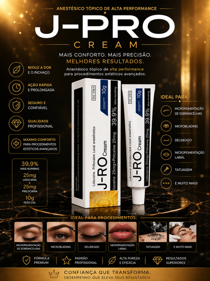 Creme Anestésico  J-Pro  Procedimentos estéticos