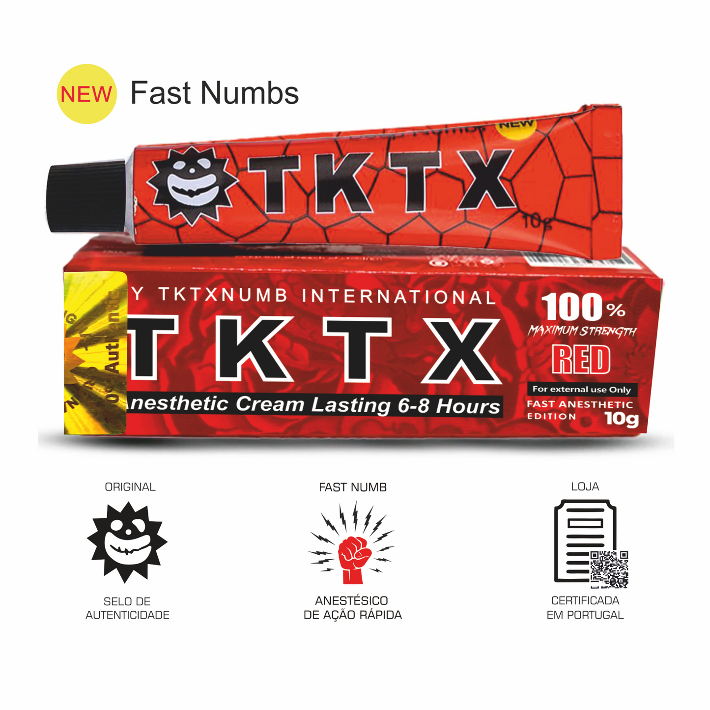 Pomada TKTX Red 100% - Edição Especial Fast Numb