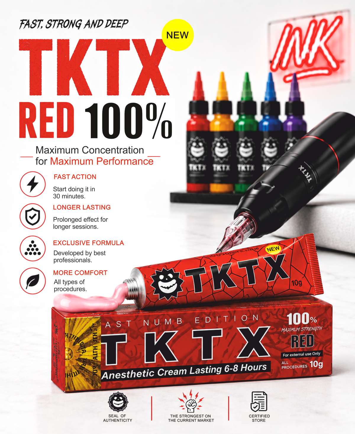 Pomada TKTX Red 100%